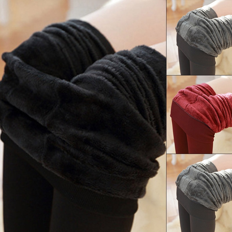 Autumn and winter plus velvet thickened leggings women's plus size pearl velvet one-piece pants, outer wear thermal pants