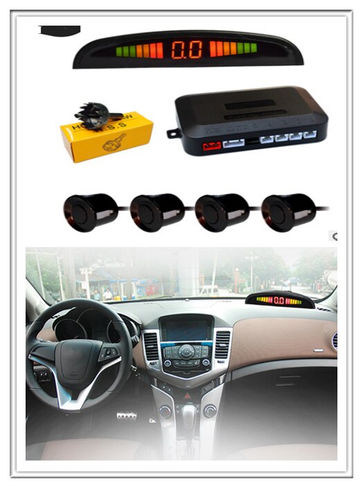 Parking Sensor Met 8 Sensoren Reverse Backup Parkeergelegenheid Radar Monitor Detector Systeem Voor Renault Eolab Twizy
