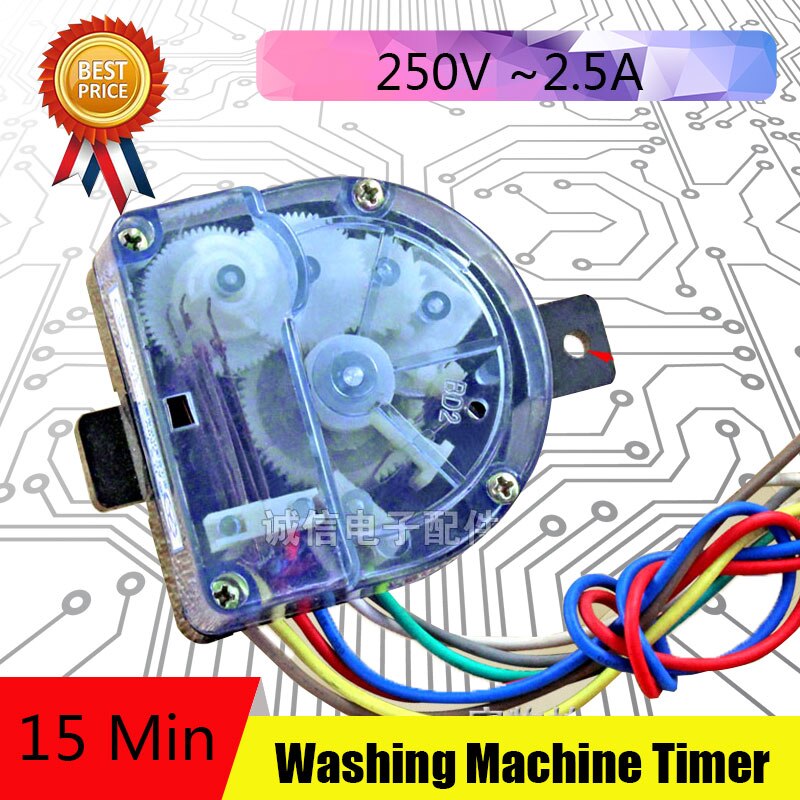 5Pcs 7 Line Semi-automatic washing machine Timer Washing Machine Unused Spare Parts DSQXD-3603