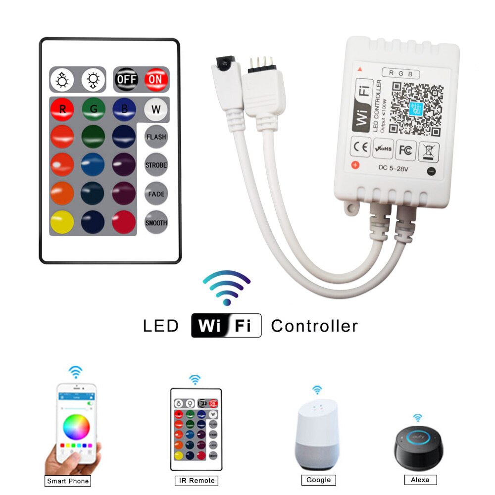 DC5V 12V 24V RGB Led Wifi Controller WiFi LED controller For 5050 2835 led strip Magic Home