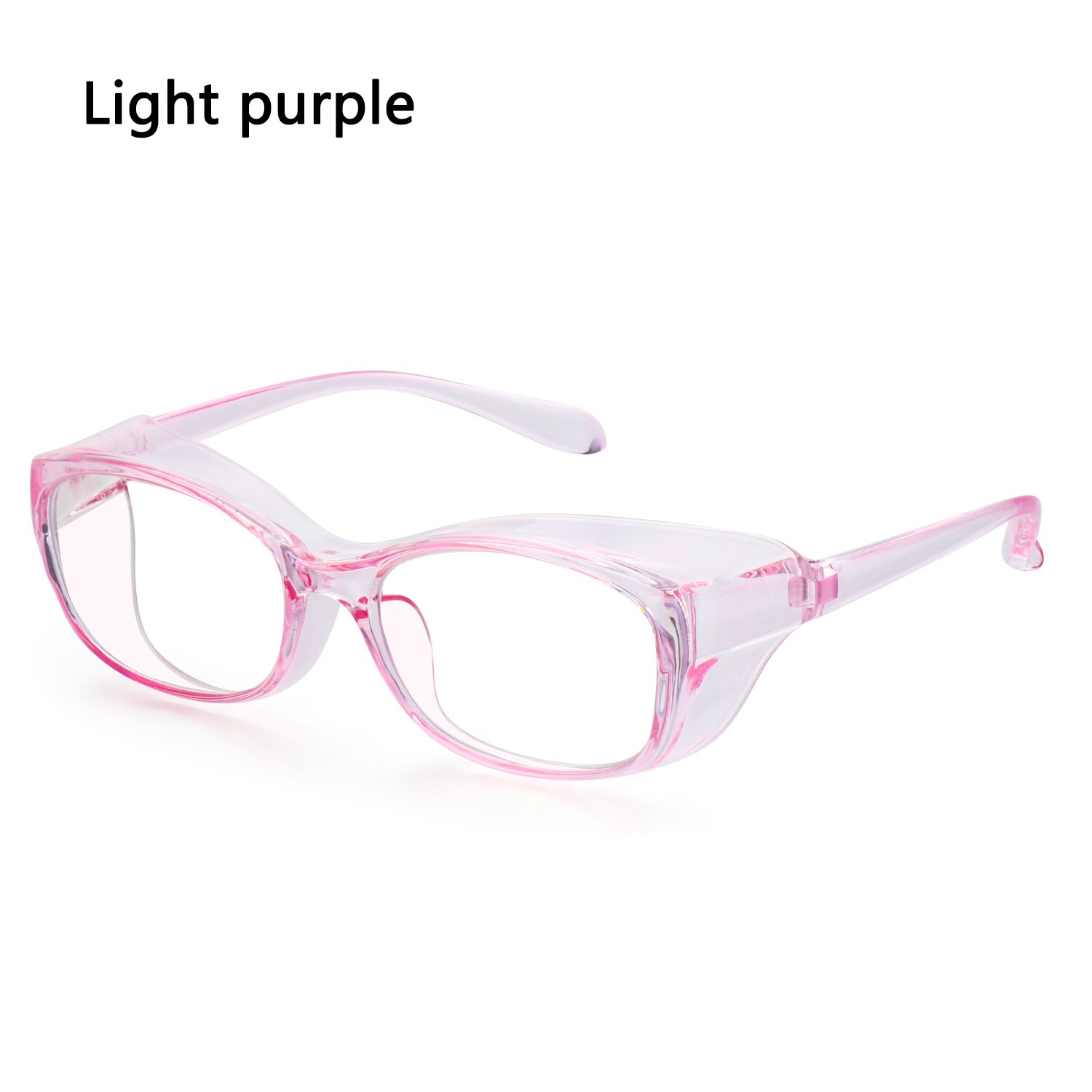 Safety Glasses Anti-fog Pollen GogglesBlue Light Blocking Glasses UV400 Protection Glasses Anti-saliva Dust-proof for Men Women: light purple2