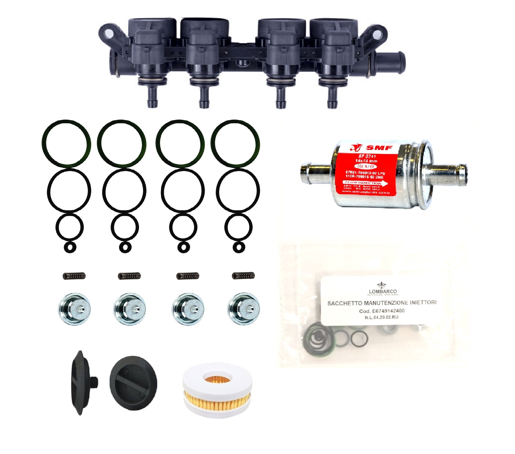 Landirenzo Evo-Kit de reparación de inyectores, producido en Italia