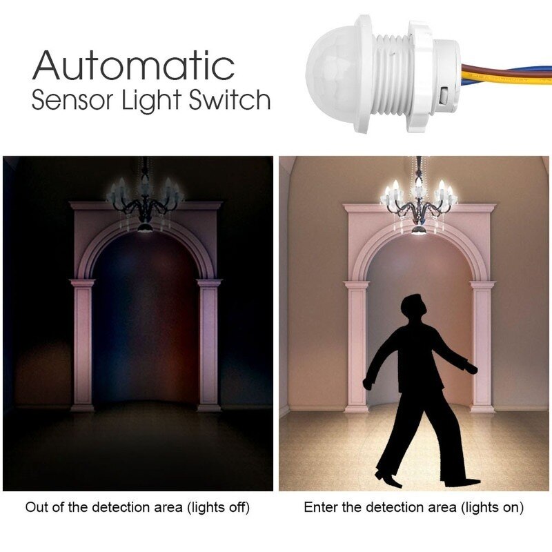 110V 220V Infrarood Pir Probe Led Human Motion Sensor Led Pir Infrarood Motion Sensor Detection Automatische Sensor Licht schakelaar