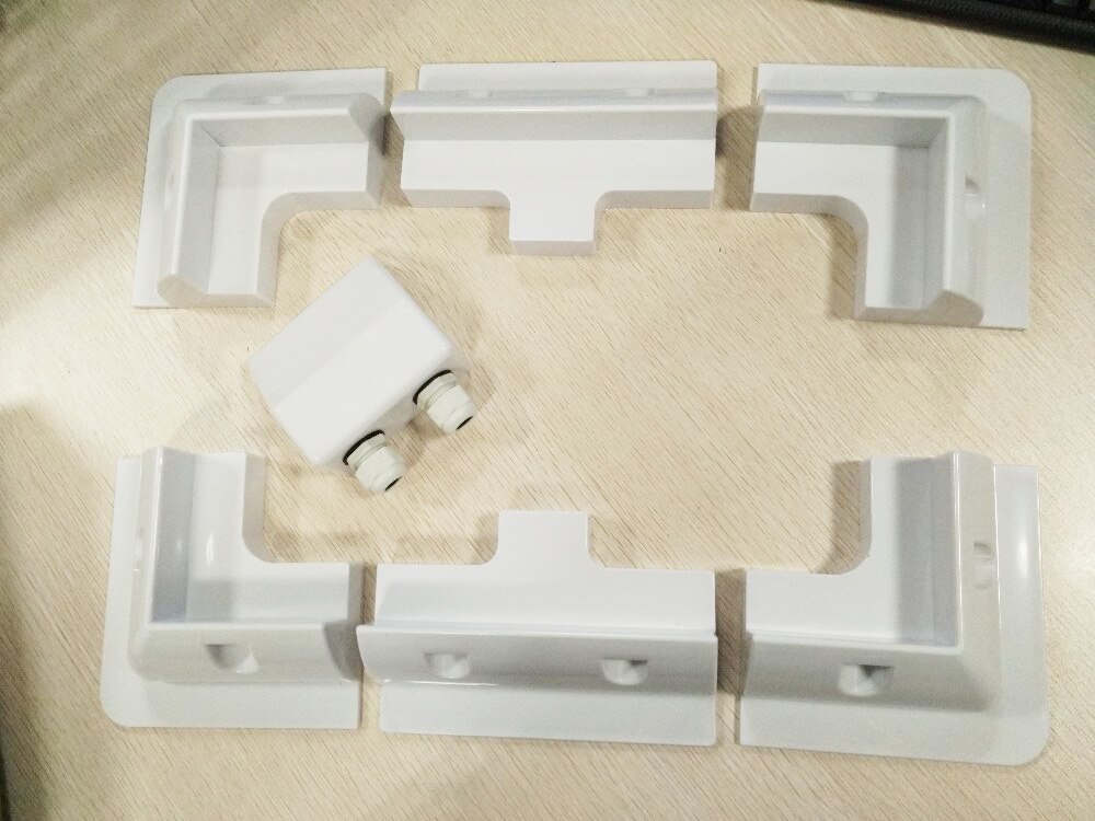 7pcs/set 4pcs/set Frame Metal Solar Panel Mounting Bracket kit Z-shaped Aluminum ABS Bracket Motorhome Caravan RV Boat: white 7PC ABS