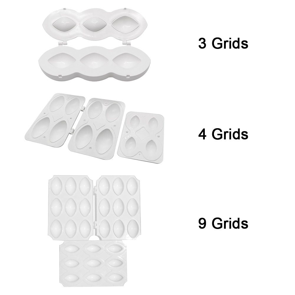 Moule à boulettes de viande 3 grilles, 4 grilles, 9 grilles, presse efficace, maison, tarte à Dessert, bricolage manuel, remplissage, outil de cuisine, facile à nettoyer