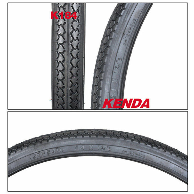 KENDA K184 MTB Tire Mountain Bike 20/24/26/27/28in Tyres 1-3/8 1-1/2 1.5in BMX Road Bicycle Accessories 45-60PSI Clincher Rubber