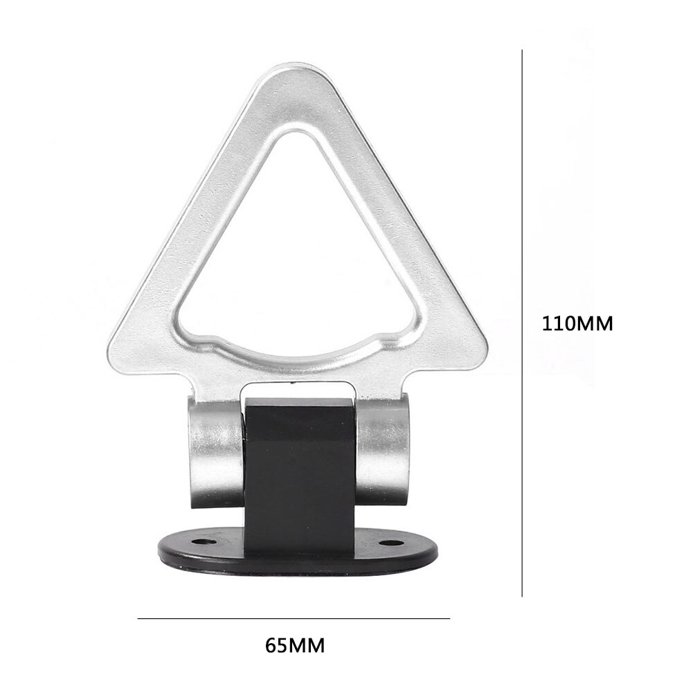 Pegatina de parachoques Universal ABS para coche, gancho de remolque, correa de remolque, cuerdas de remolque, gancho, barras de remolque: Silver