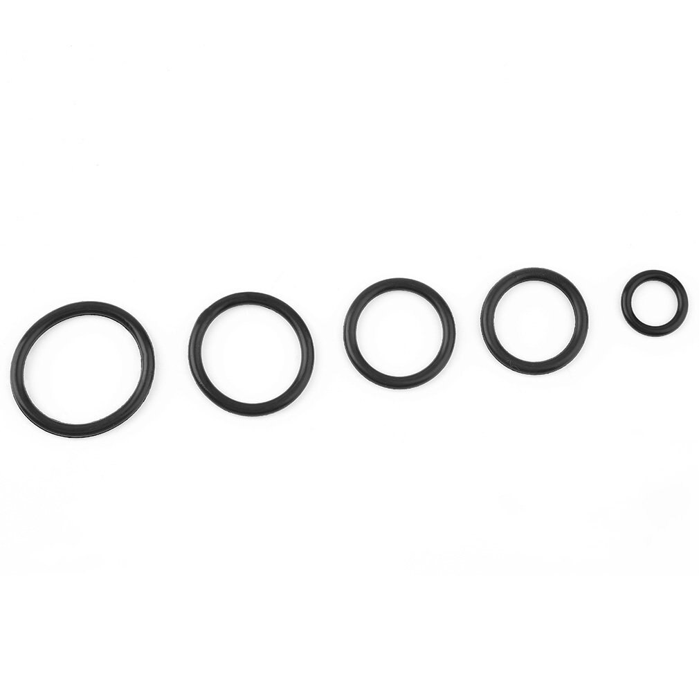 222PCS 17 Sizes Universal Rubber O-Ring Assortment Set Gasket Automotive Seal Kit Black Built-in width gauge
