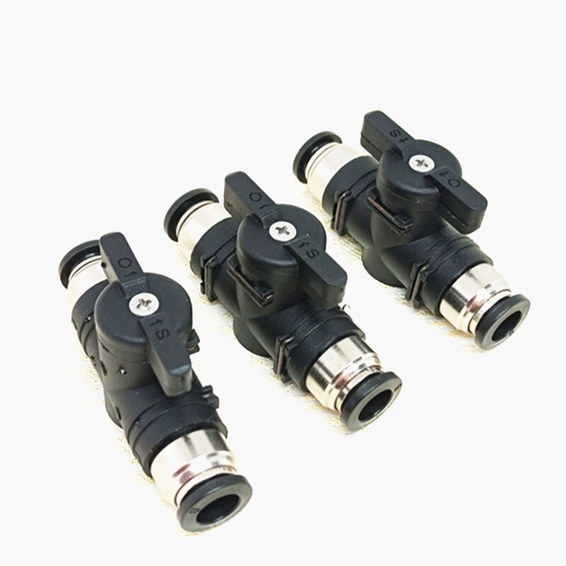 Hand ventil, hand ventil, pneumatische hand ventil, BUC 4 /6/8/10/12mm,hand zu drücken ventil