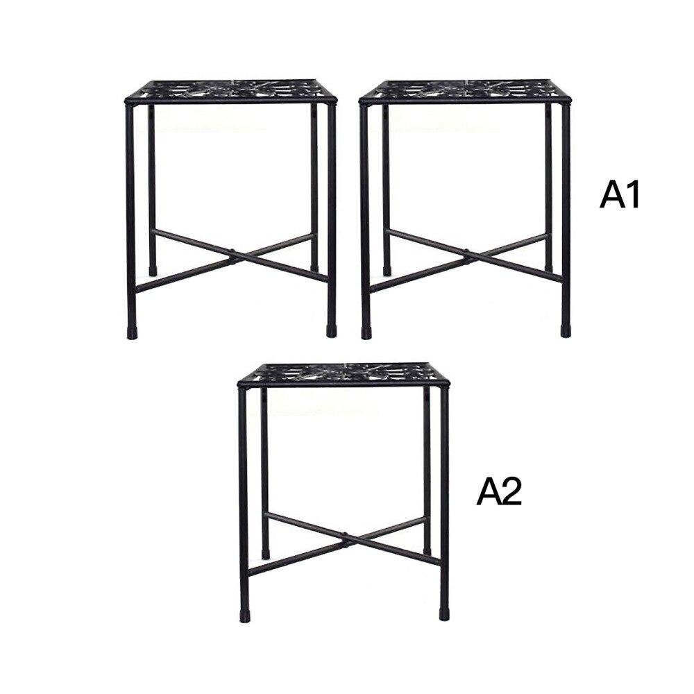 Flower Pot Shelf Plant Stand Wrought Iron Frame Multi-layer Space Saving Indoor Balcony Simplicity Shelf Garden Supplies