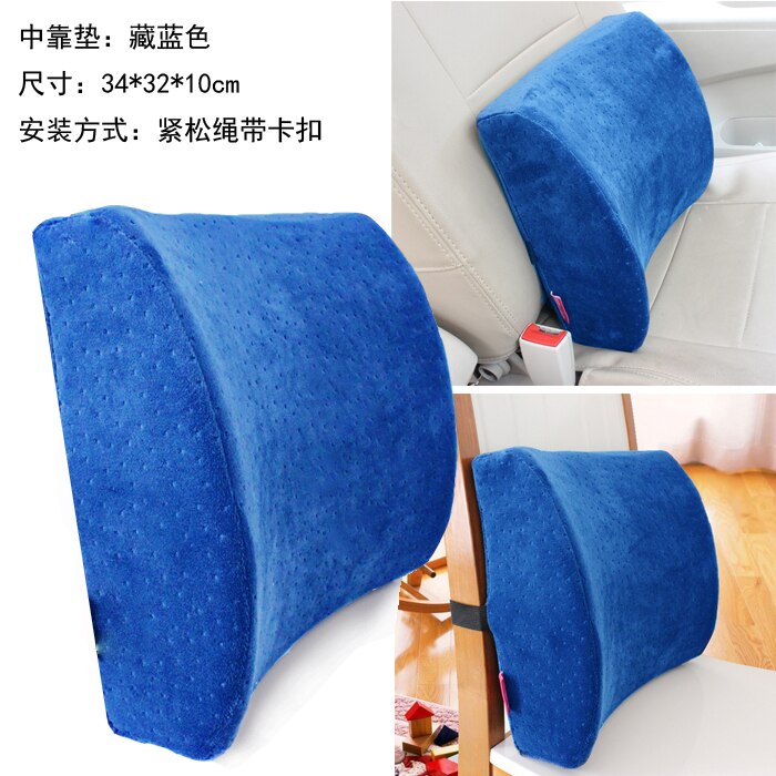 Office Chair Back Support Pillow Lumbar Support Cushion Waist Pain Memory Foam Soft Cushion for Car Seat Desk Computer