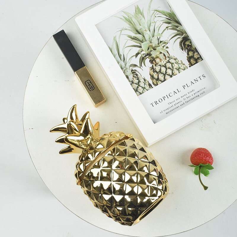 Nordic Ananas Lagerung Tank Aromatherapie Kerze Lagerung Container Keramik Glas Schmuckstück Boxen Candy Jar Home Dekoration Handwerk