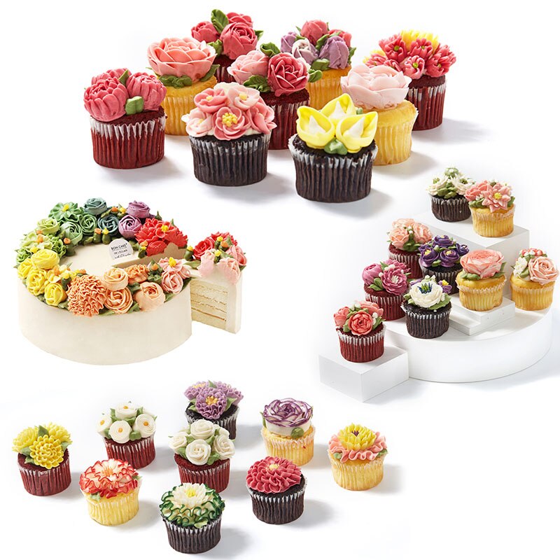 19 Pcs Cake Decorating Gereedschap Met Doos Spuitzak Levert Cupcake Voor Cake Bakken Zoetwaren Mouw Rvs Case