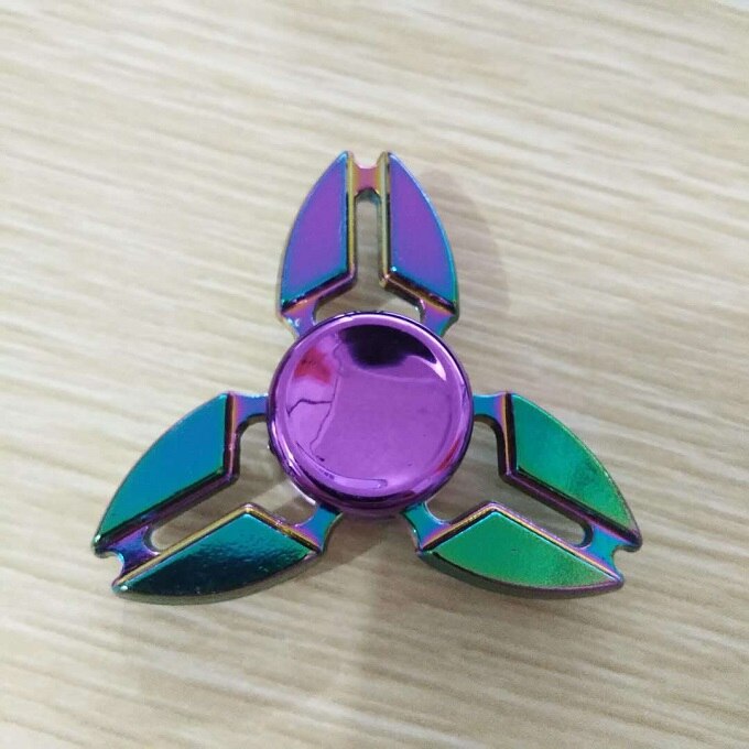 Finger Spinner Office Anxiety Relief Stress Fidget Gyro Flower / Tower / Spider Metal Hand Spinner Tri Spinner Model: 13