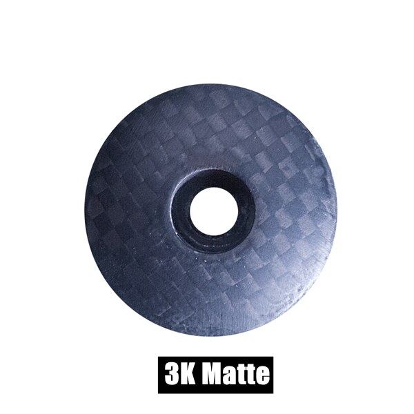 Glans/Mat Zwart Full Carbon Fiber Headset Taper Road Mtb Fiets Top Cap Steelkoker Fietsonderdelen 6G: 3K Matte
