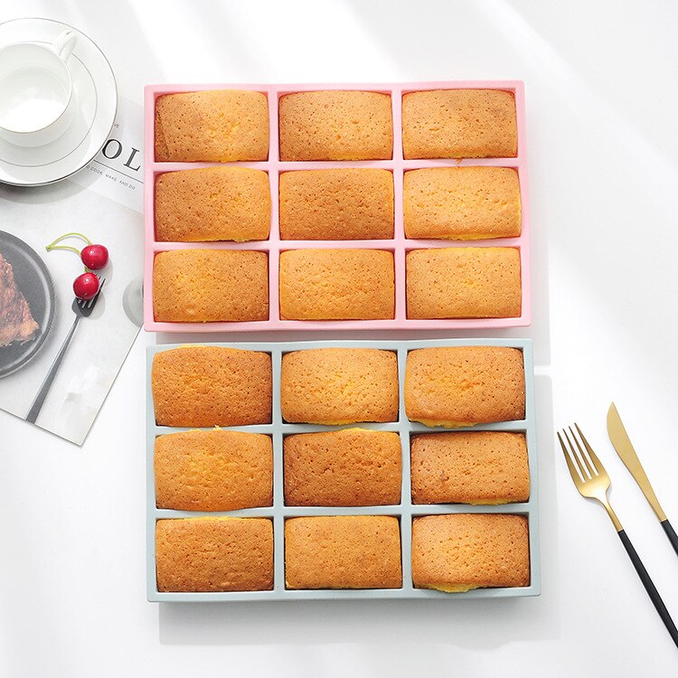 Diy kök levererar tårta bakform pan rektangulär silikon form bakning verktyg toast mögel påskbröd bakverktyg