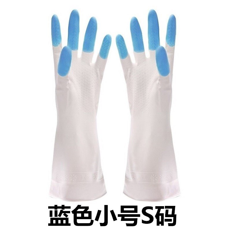 Afwassen Handschoenen Vingertoppen Schoon Waterdichte Wasserij Kleren Huishouden Pvc Plastic Latex Handschoenen Wit Verblinden Vingers