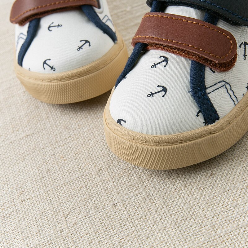 Db13748 dave bella forår baby dreng afslappet print mærke sko