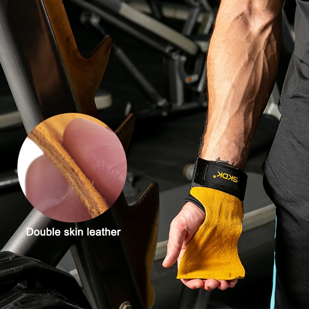 SKDK poignée de levage de poids équipement d'entraînement de gymnastique poignées de gymnastique gants de gymnastique poignées anti-dérapant gants de Fitness de gymnastique