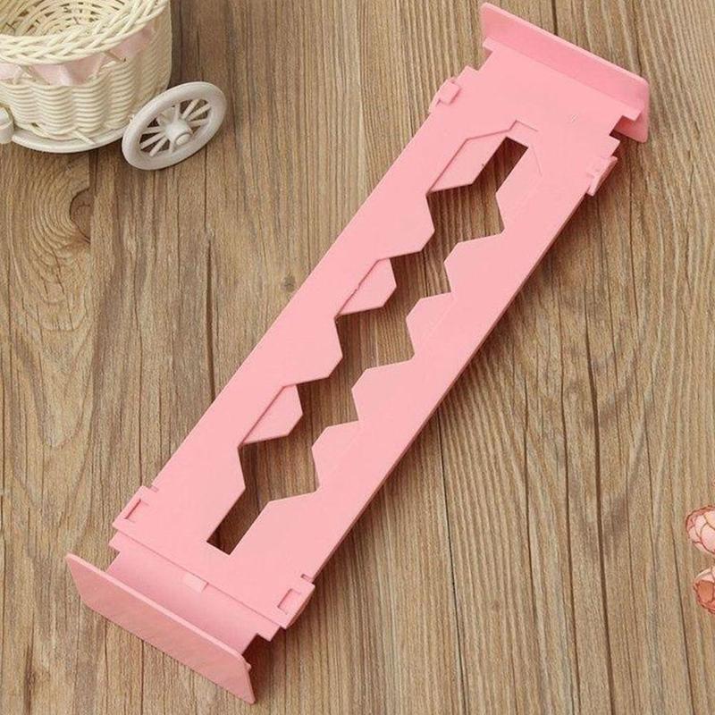 Plastic Adjustable Drawer Dividers organiser Retractable Partition Storage Stretch Board DIY Office Kitchen Multi-Purpose T4F3: Pink