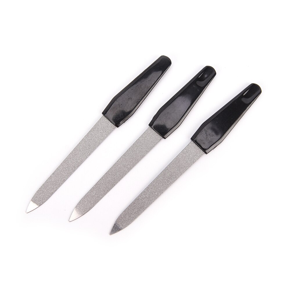 Dual Sided Nail Art File Stainless Steel Metal Manicure Pedicure Tool Nail Files for Women Beauty Tool 1pcs