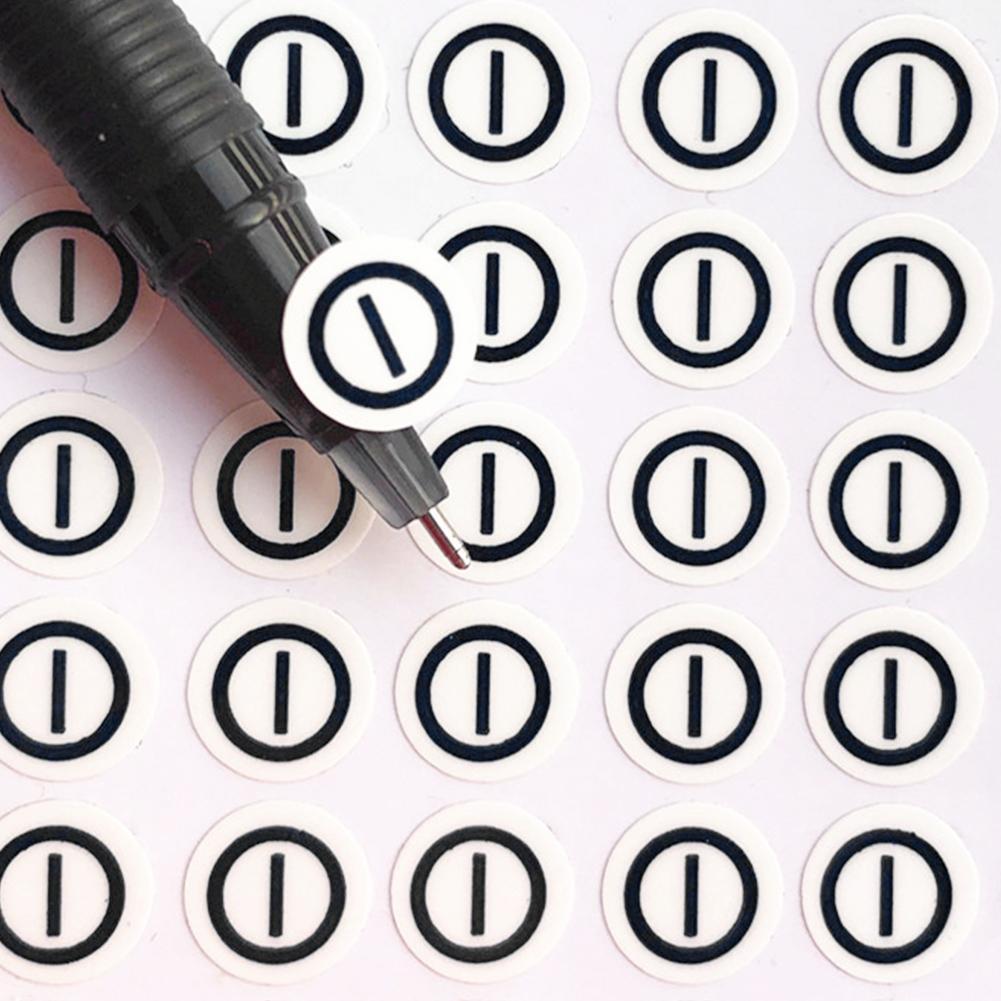 1sheet 8mm Plus Minus Label Stickers Aticker Red Black Positive &amp; Negative Self-adhesive Stickers Coated Paper Adhesive Labels