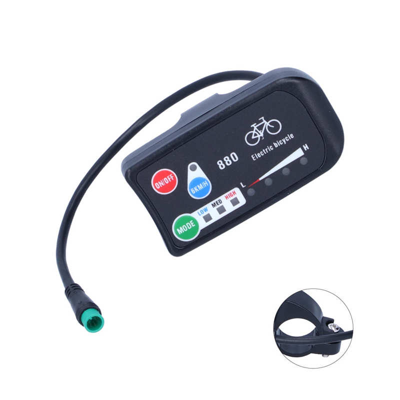 Elektrische Fiets Display Meter Elektrische Fiets Voor Kt‑ LED880 Display E‑bike 36V 48V Display Meter E‑bike Accessoires