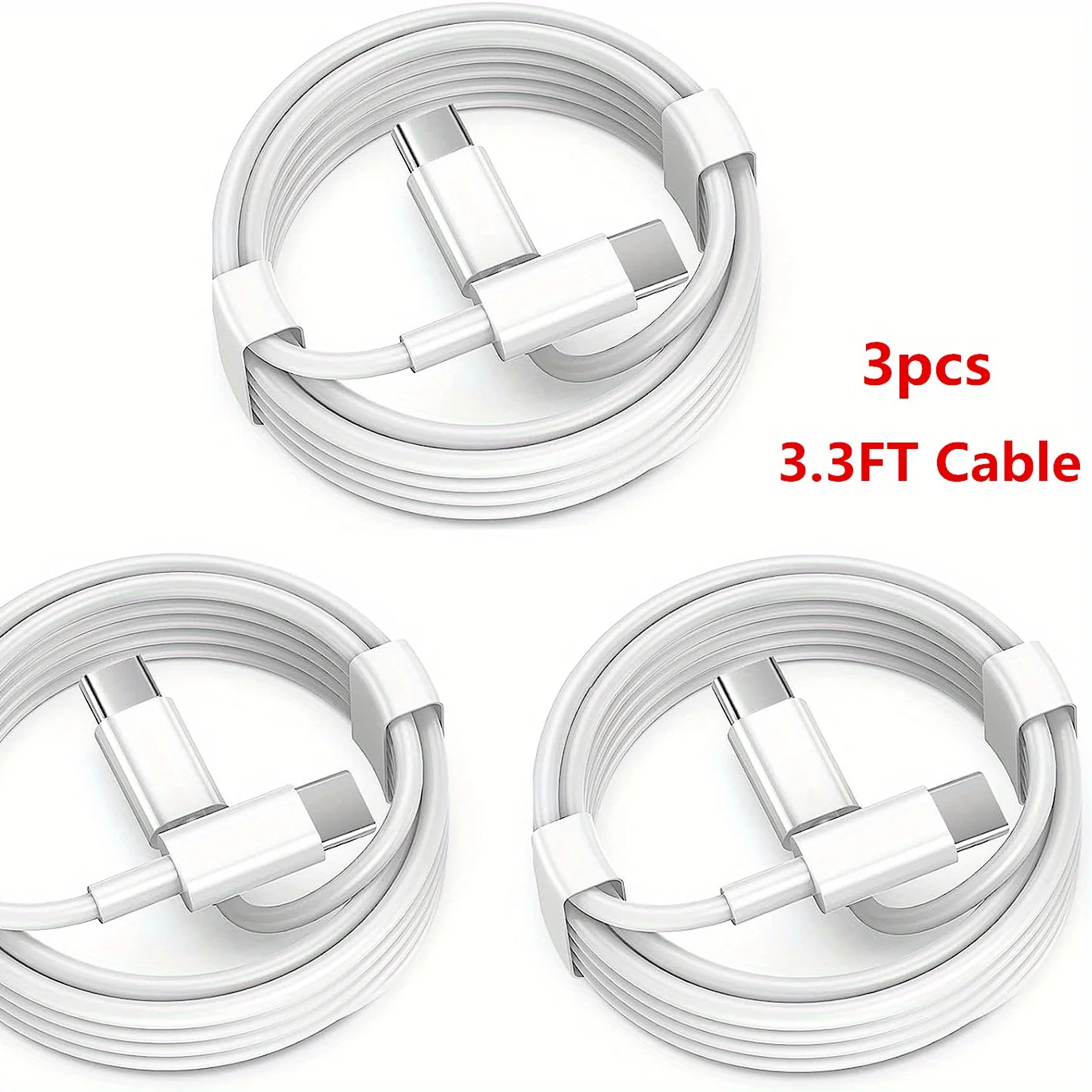 2/3/5 stk. 60w usb c til usb c kabel 3.3f type c til type c kabel, hurtigopladerkabel