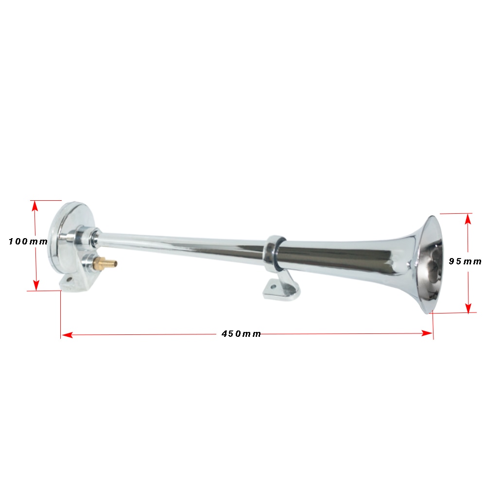 Hippcron Air Horn 150DB 12V Super Loud Single Trumpet Compressor Complete Set for Trucks Cars Automobiles Lorry Boat Train