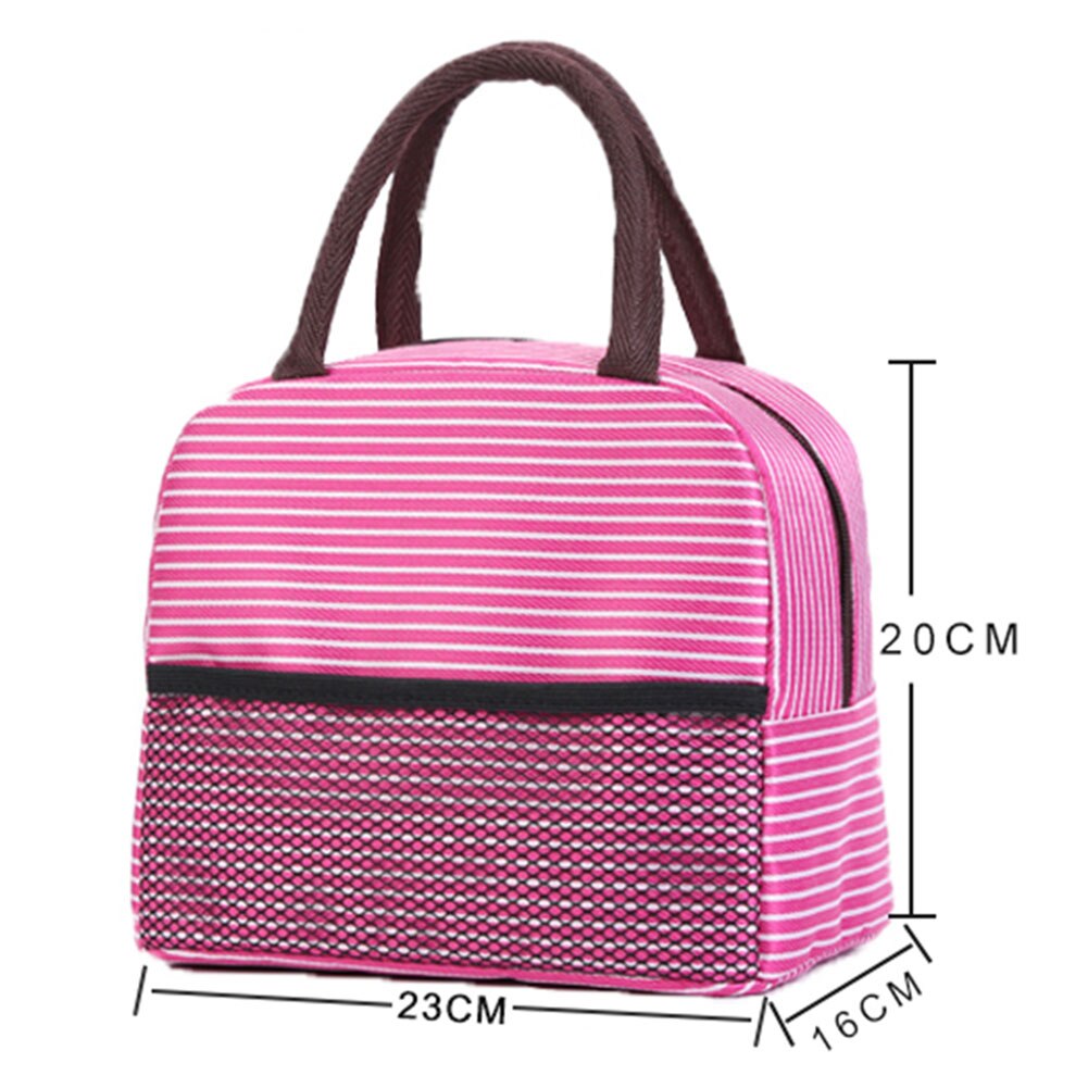 Draagbare geïsoleerde canvas lunchtas, draagbare lunchtas, oxford waterdichte, thermisch geïsoleerde koeltas, handtas en bento-tas.