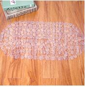 Antislip badmat met zuignap, waterdicht, pvc, veelkleurige matten, wasbare badmatten, badkamerbenodigdheden: Wit