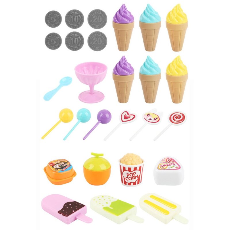 Boodschappen Speelgoed Mini Trolley Meisje Snoep Auto Ijs Winkel Supermarkt Kinderen Huis Speelgoed Verlichting Speelgoed Auto Cadeau Speelgoed Muziek