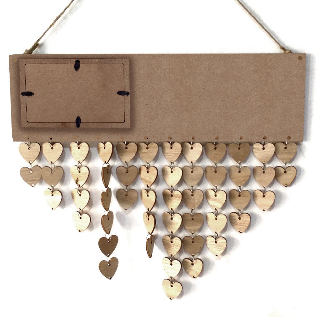 Advent Calendars Wood Birthday Reminder Board Plaque Sign Diy Calendar Photo Frame Message Board Christmas Decorations For Home