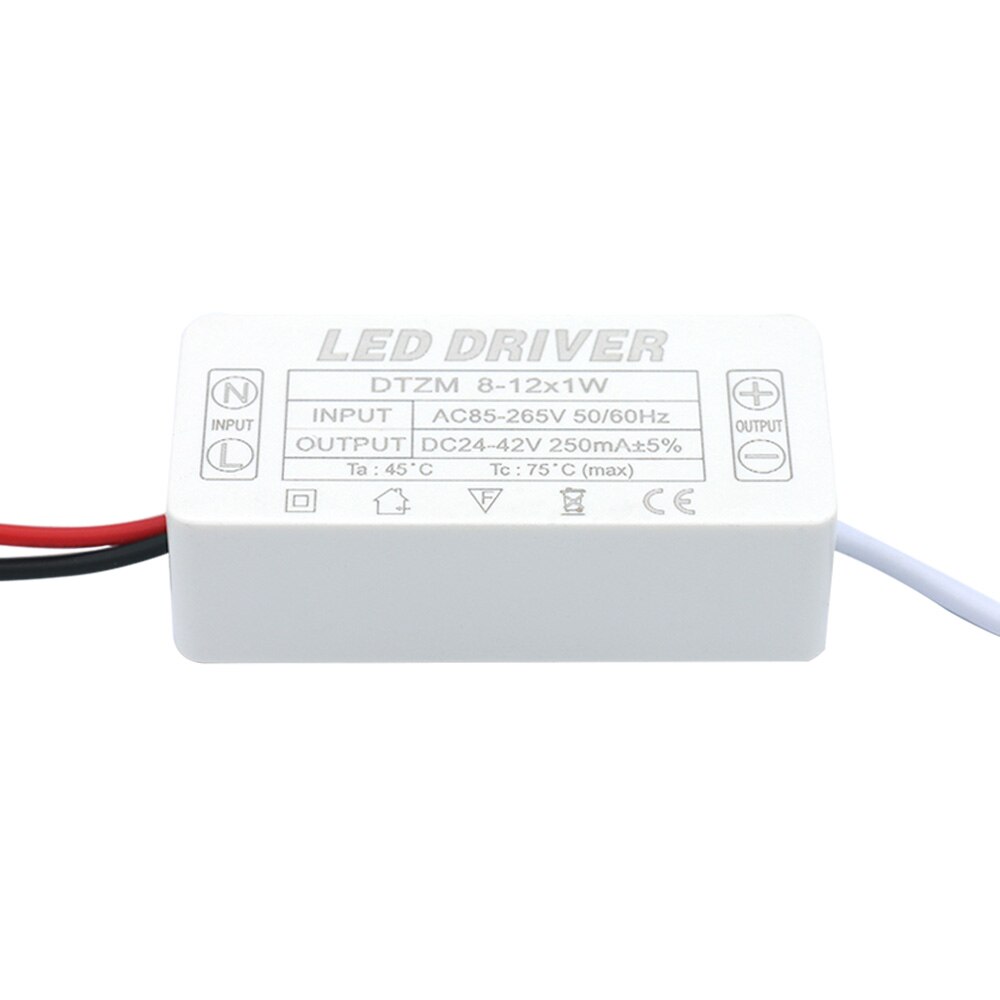 1-36W 250mA LED Driver LED Power Supply Unit AC90-265V Lighting Transformers For Fit LED Driver Bulb Lightting