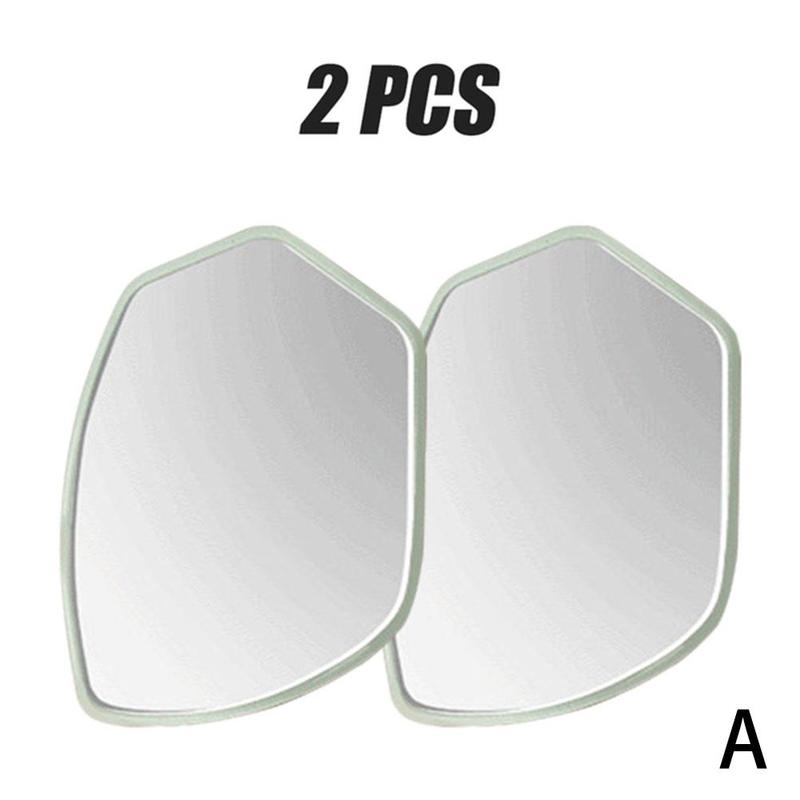360 grad HD Blind Spot Spiegel Einstellbar Auto Rearview Convex Spiegel Für Auto Reverse Weitwinkel Fahrzeug Parkplatz Randlose Spiegel: 2 Pcs Standard