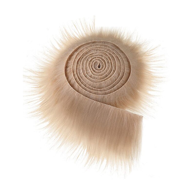 1.5M nastro di pelliccia sintetica abbigliamento fai-da-te cucito soffice cappotto cappuccio cappello nastri nastro rifilatura tessuto pelliccia artificiale per artigianato arredamento