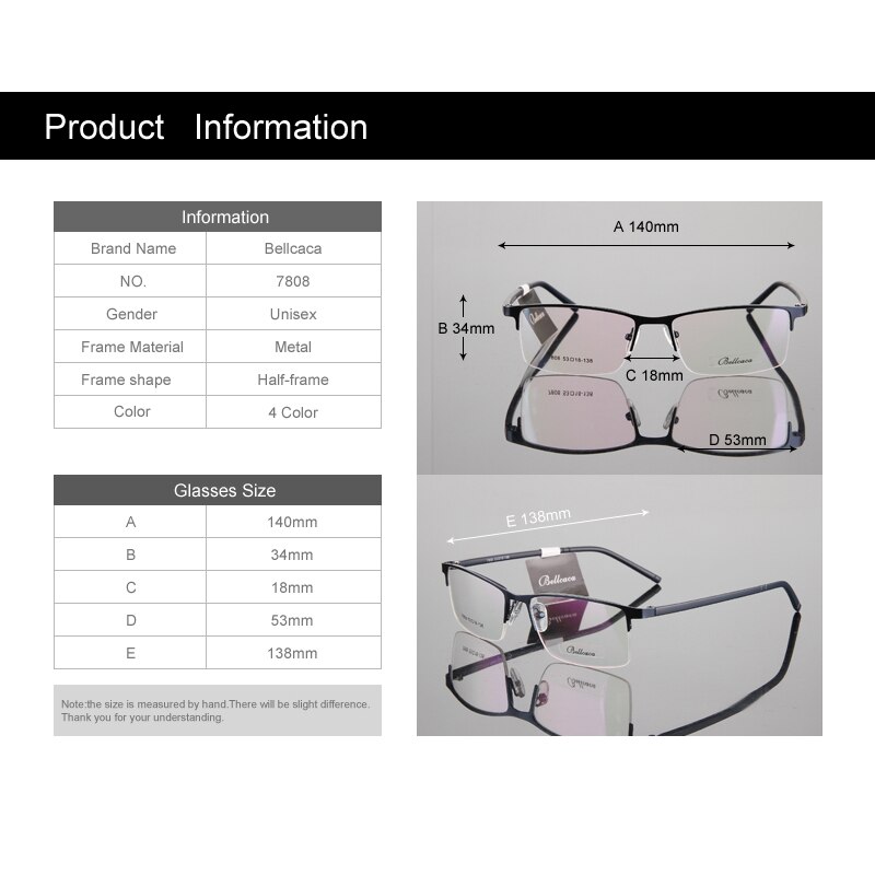 Spectacle Frame Eyeglasses Men Computer Optical Glasses Frame For Male Transparent Clear Lens Armacao de lunette Eyewear BC104