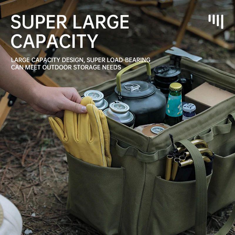 Outdoor Multifunctional Tool Storage Box, Camping Bag, Large Capacity Carrying Bag, Picnic Bag, Handbag Storage Box