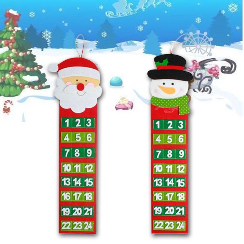 Kerstmis oude harige man kalender advent aftelkalender kalender muur  j4 r 5