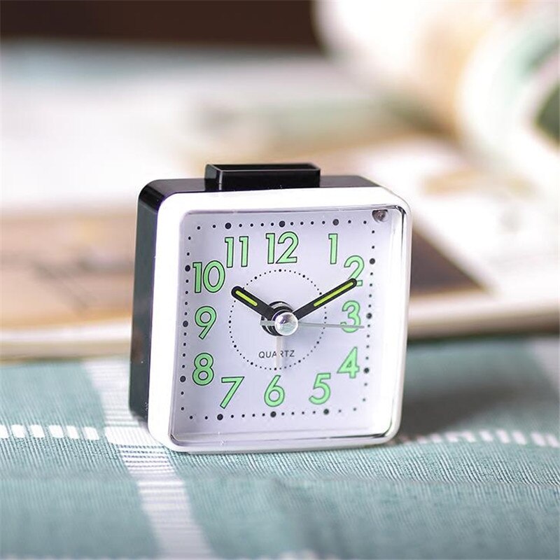Silent Student Alarm Clock Concise Antique Snooze Straps Night Light Table clock simple mini alarm Clock