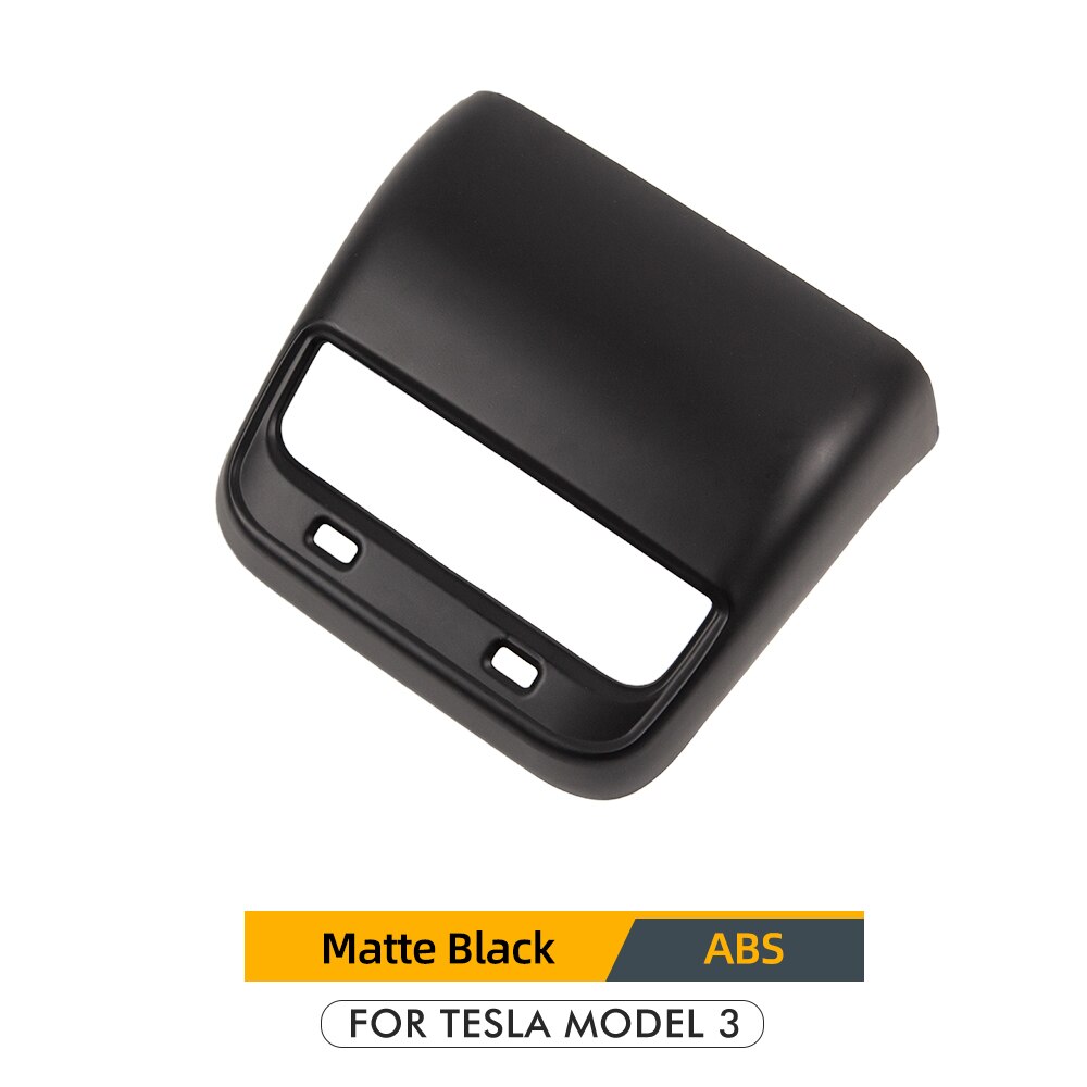 Model3 Car Rear Air Vents Outlet Cover Trim For Tesla Model 3 Accessories Carbon Fiber Parts Model 3 Tesla Model Three: Matte black