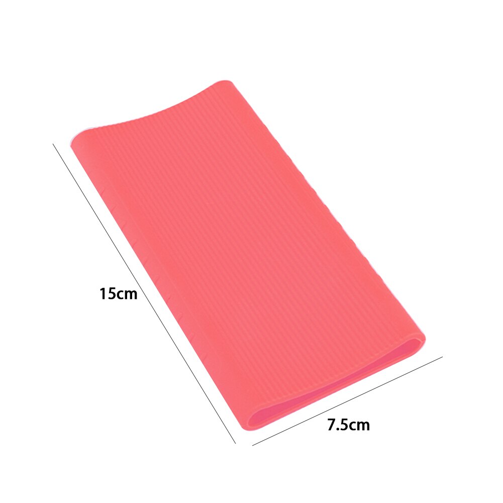 Silicone Protector Case Cover Voor Xiaomi Power Bank 2 10000 Mah Dual Usb-poort Skin Shell Mouwen Voor Power bank Model PLM09ZM