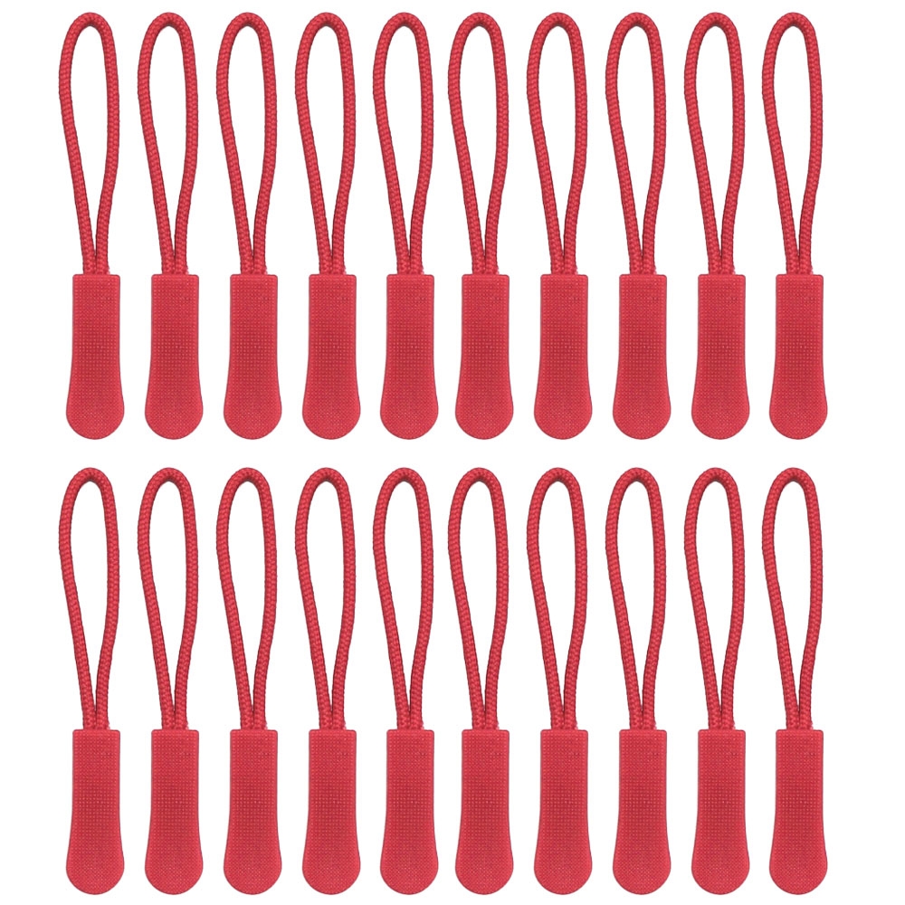 20 PCS Color Zipper Pull Puller End Fit Rope Tag Clothing Zip Fixer Broken Buckle Zip Cord Tab Clothes Suitcase Backpacks Etc...: NICKEL