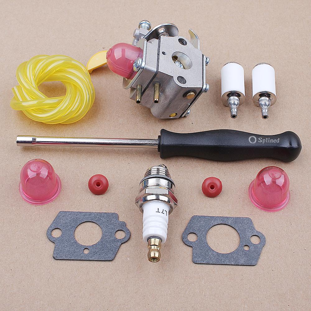 Carburetor for ZAMA C1U-W18 Poulan Weedeater Featherlite FL25C FX26SC XT260 FL20 FL26 Gas Trimmer 530071752 530071822