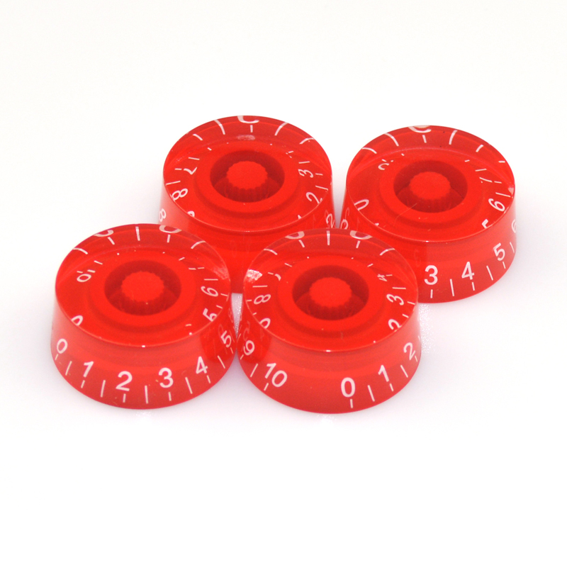 4 PCS Round Guitar Knobs Speed Volume Tone Control Knobs Rotary Knobs for Electric Guitar Parts Replacement