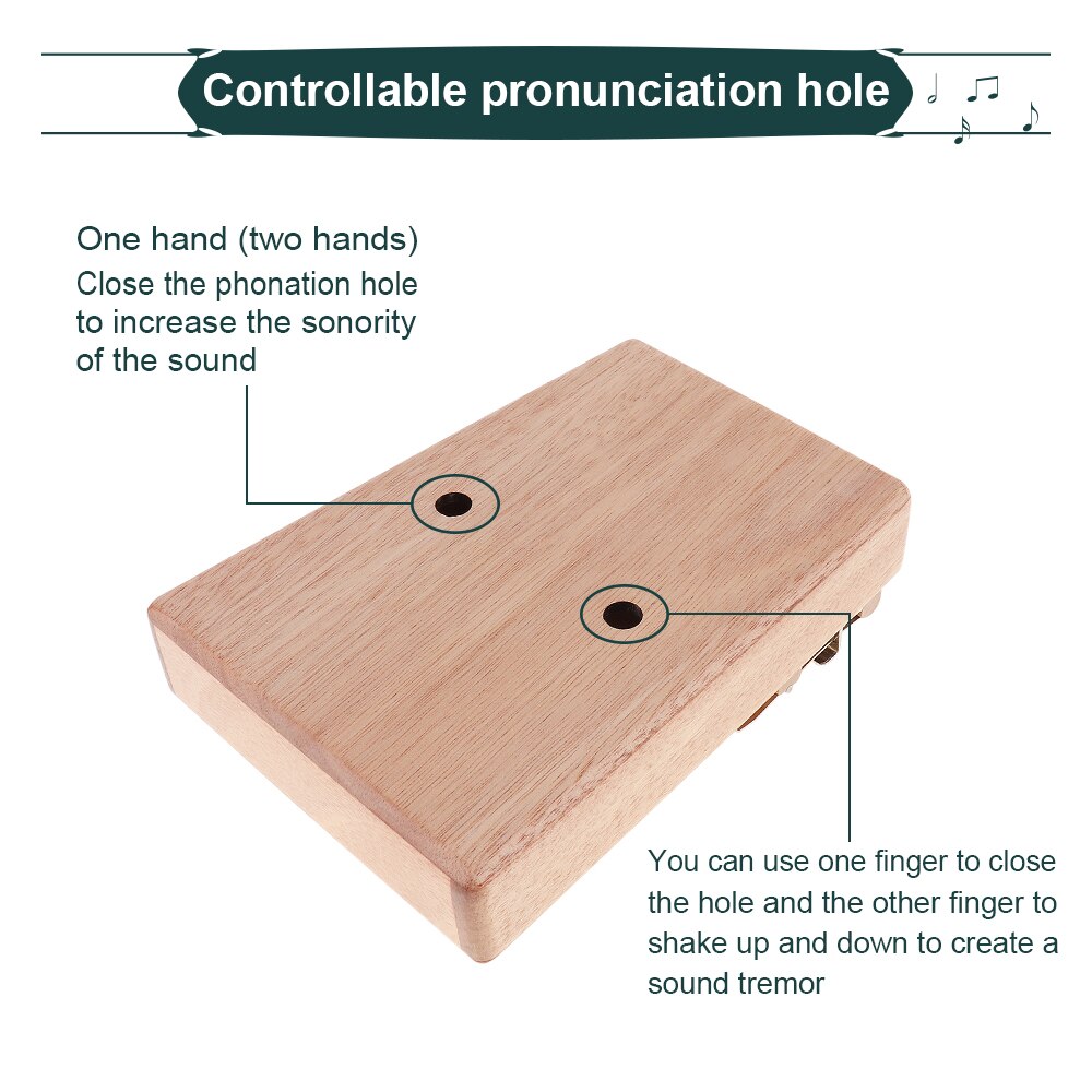 17 Key Kalimba Single Board Mahogany Waterfall Star / FlowersSound Hole Mbira Mini Keyboard Musical Instrument for Music Lovers