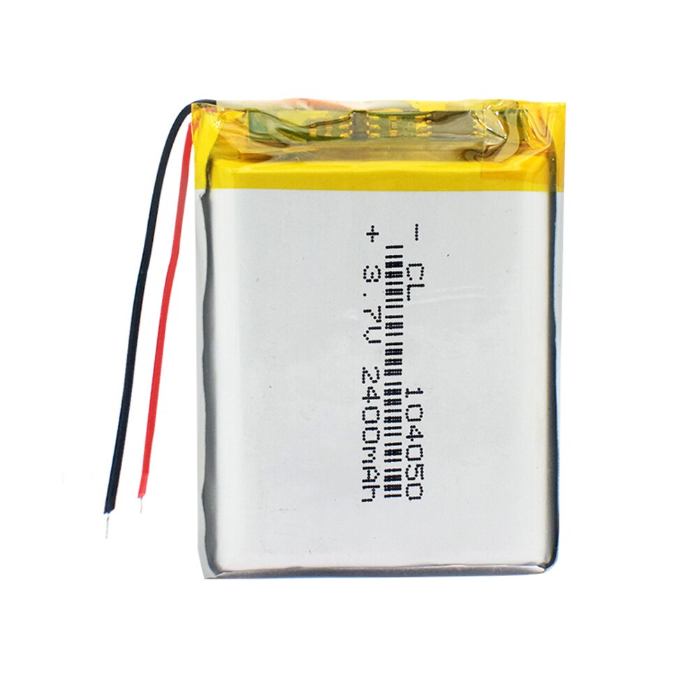 4Pcs Rechargeable 3.7V 2400mAh Li-Po Battery 104050 Lithium Polymer Battery Li-Po li ion Lipo cells For GPS MP3 MP4 PDA Camera