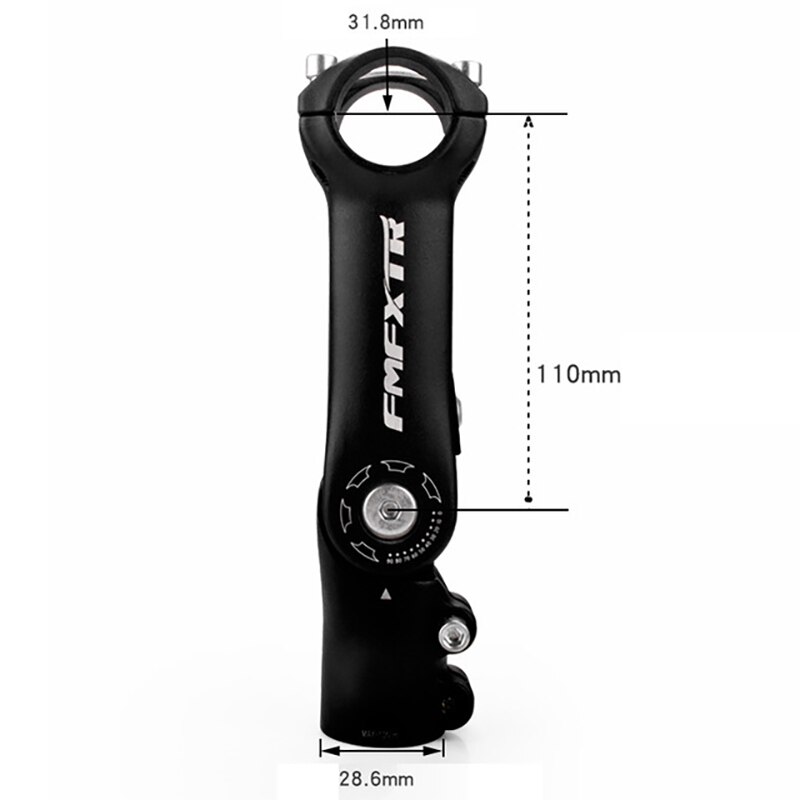 FMFXTR Adjustable Bike Stem Aluminium Alloy Bicycle Handlebar Stem Riser Extender Adapter for 31.8mm Handlebar