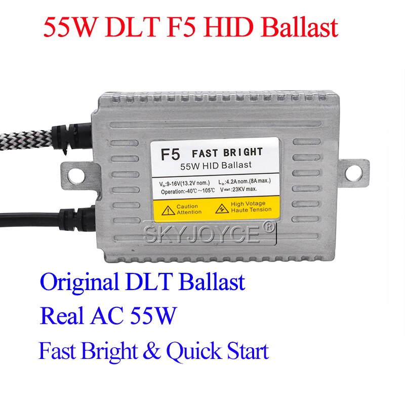 DLT F5 55 w Snelle Heldere Xenon HID Ballast Quick Start Slim Digitale Ballast Reactor Voor Auto HID Xenon Koplamp lamp Kit 12 v 55 w