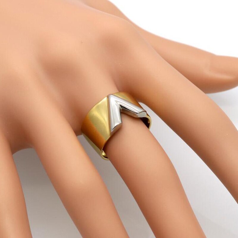 Kleine sterring in goud- of zilverkleur, roestvrijstalen ring voor dames.